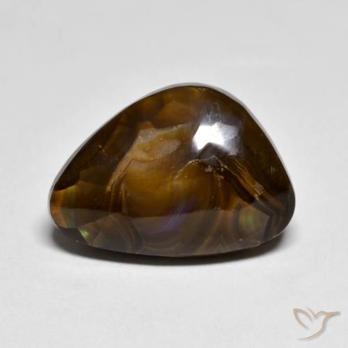 7.42ct Naturale Multicolore Agata di fuoco, Taglio a fantasia, Opaco