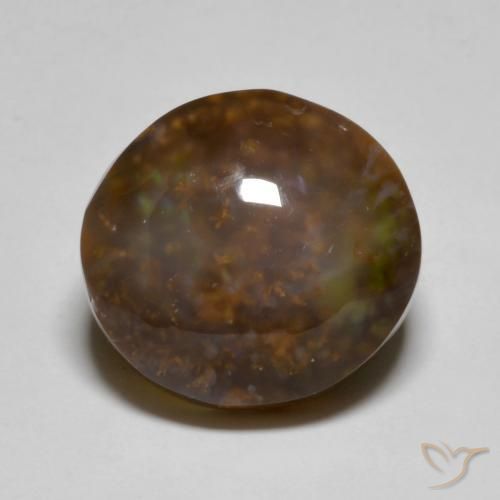 11.47ct Naturale Multicolore Agata di fuoco, Ovale, Traslucido