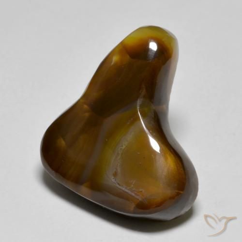 Agata di fuoco Multicolore naturale da 11.42 ct, Taglio a fantasia, Traslucido