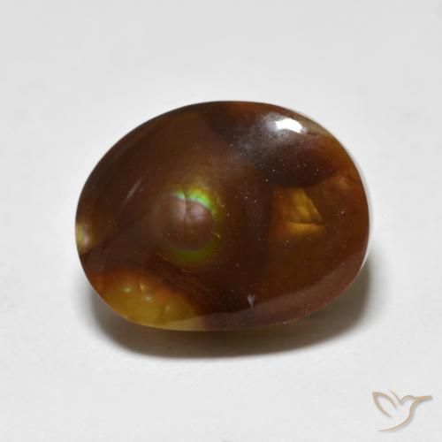 6.45ct Naturale Multicolore Agata di fuoco, Taglio a fantasia, Opaco