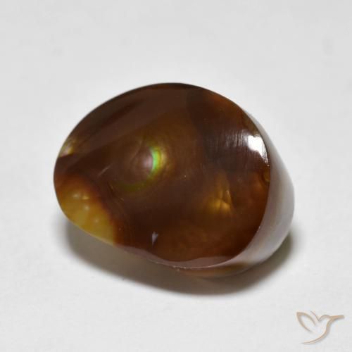 Agata di fuoco Multicolore naturale da 6.45 ct, Taglio a fantasia, Opaco