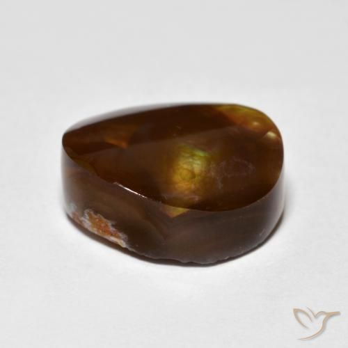 Agata di fuoco Multicolore naturale da 6.45 ct, Taglio a fantasia, Opaco