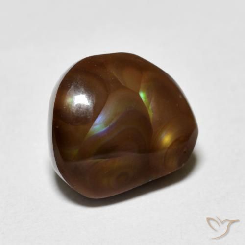 Agata di fuoco Multicolore naturale da 4.71 ct, Taglio a fantasia, Opaco