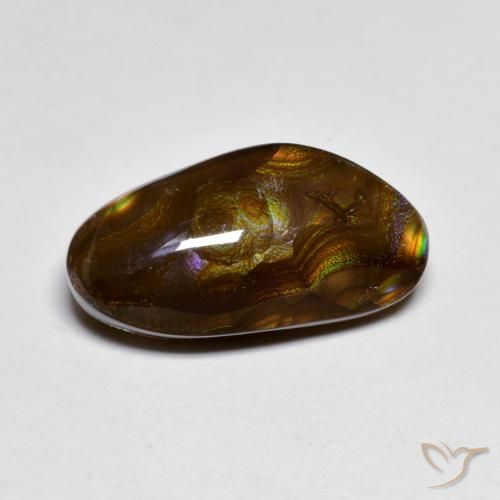 5.83ct Naturale Multicolore Agata di fuoco, Taglio a fantasia, Opaco