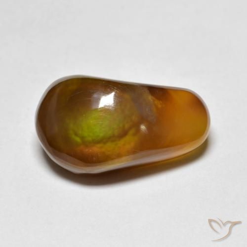 6.51ct Naturale Multicolore Agata di fuoco, Taglio a fantasia, Traslucido