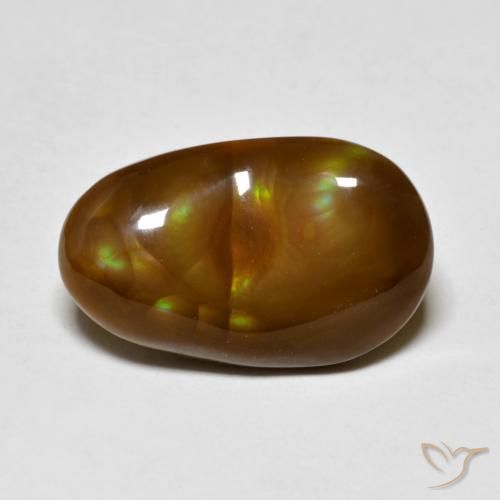 5.46ct Naturale Multicolore Agata di fuoco, Taglio a fantasia, Opaco