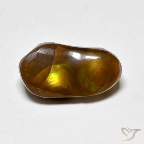 4.96ct Naturale Multicolore Agata di fuoco, Taglio a fantasia, Opaco