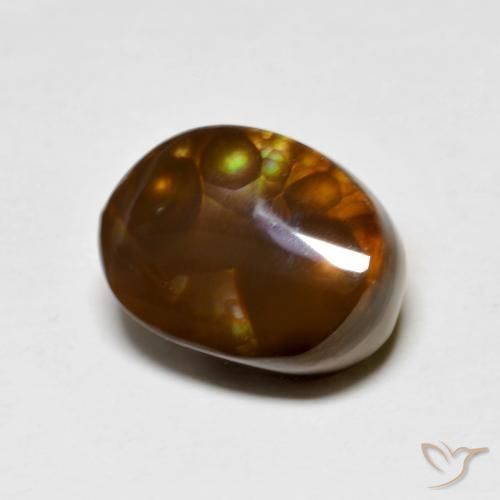 5.02ct Naturale Multicolore Agata di fuoco, Taglio a fantasia, Opaco