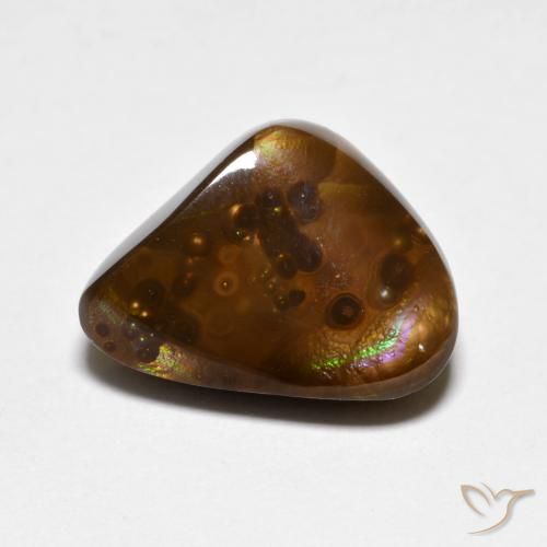5.65ct Naturale Multicolore Agata di fuoco, Taglio a fantasia, Opaco