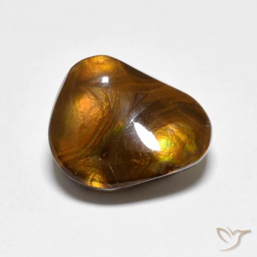 5.03ct Naturale Multicolore Agata di fuoco, Taglio a fantasia, Opaco