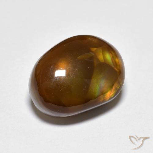 4.79ct Naturale Multicolore Agata di fuoco, Taglio a fantasia, Traslucido