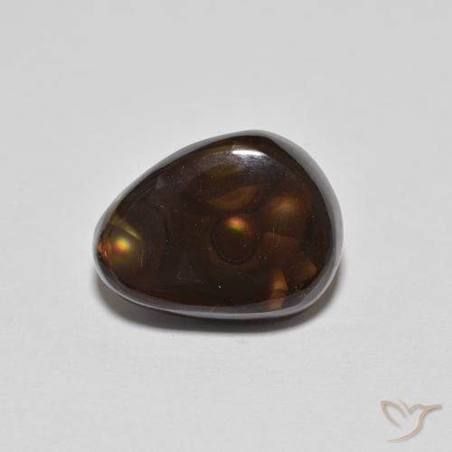 4.95ct Naturale Multicolore Agata di fuoco, Taglio a fantasia, Opaco