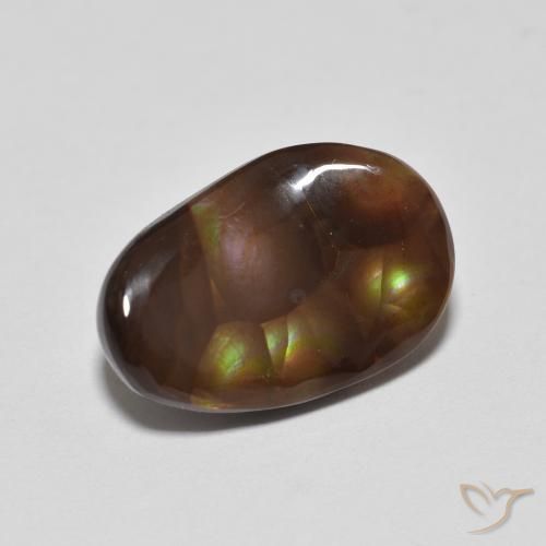 Agata di fuoco Multicolore naturale da 3.68 ct, Taglio a fantasia, Opaco