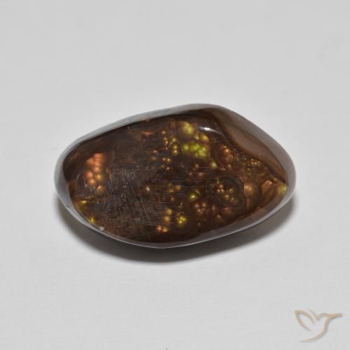 8.77ct Naturale Multicolore Agata di fuoco, Taglio a fantasia, Opaco
