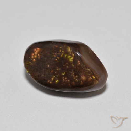 Agata di fuoco Multicolore naturale da 8.77 ct, Taglio a fantasia, Opaco