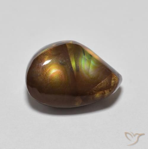 4.02ct Naturale Multicolore Agata di fuoco, Taglio a fantasia, Opaco