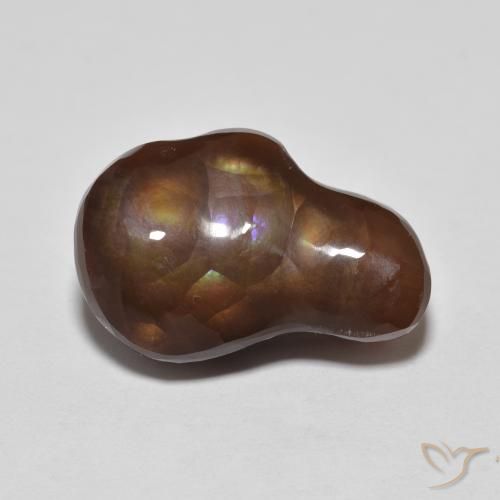 7.20ct Naturale Multicolore Agata di fuoco, Taglio a fantasia, Opaco