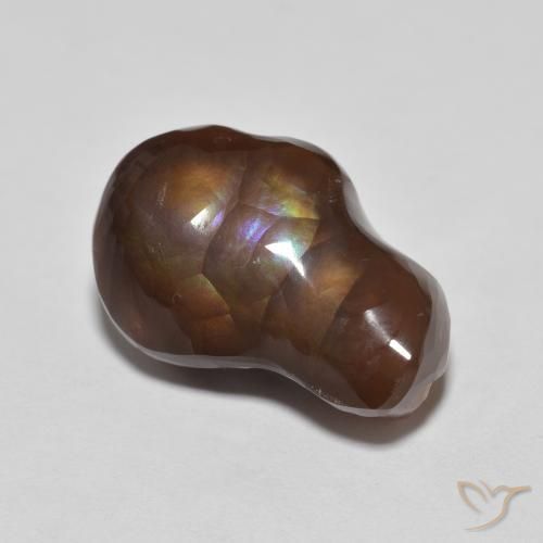 Agata di fuoco Multicolore naturale da 7.20 ct, Taglio a fantasia, Opaco