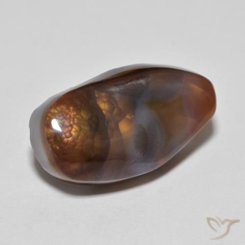 Agata di fuoco Multicolore naturale da 8.43 ct, Taglio a fantasia, Opaco
