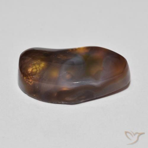 Agata di fuoco Multicolore naturale da 8.43 ct, Taglio a fantasia, Opaco