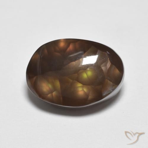 6.12ct Naturale Multicolore Agata di fuoco, Taglio a fantasia, Opaco