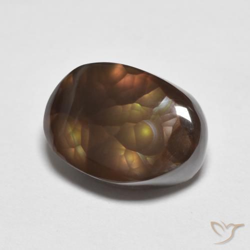 Agata di fuoco Multicolore naturale da 6.12 ct, Taglio a fantasia, Opaco