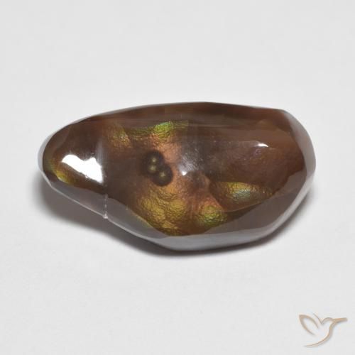 7.32ct Naturale Multicolore Agata di fuoco, Taglio a fantasia, Opaco