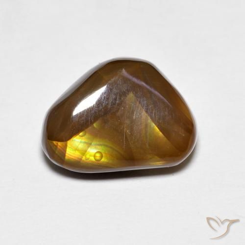 4.19ct Naturale Multicolore Agata di fuoco, Taglio a fantasia, Opaco