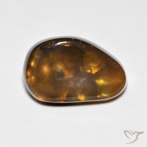 5.21ct Naturale Multicolore Agata di fuoco, Taglio a fantasia, Opaco