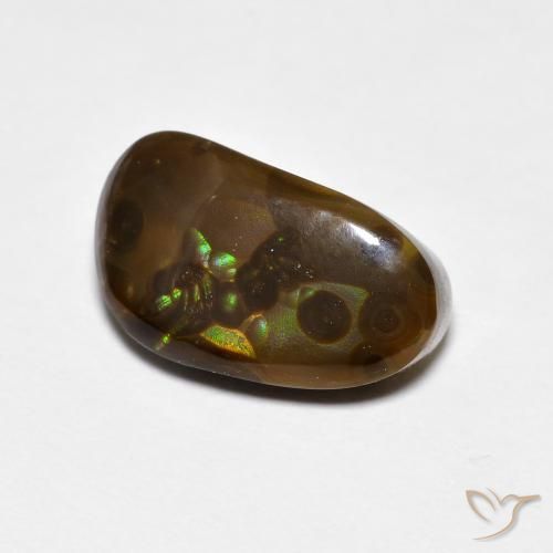 Agata di fuoco Multicolore naturale da 4.62 ct, Taglio a fantasia, Opaco