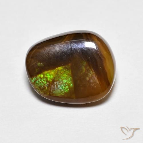 3.81ct Naturale Multicolore Agata di fuoco, Taglio a fantasia, Opaco