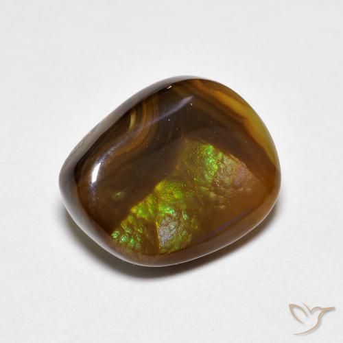 Agata di fuoco Multicolore naturale da 3.81 ct, Taglio a fantasia, Opaco