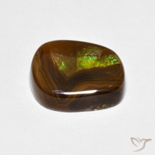 Agata di fuoco Multicolore naturale da 3.81 ct, Taglio a fantasia, Opaco