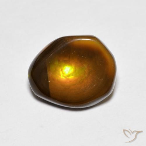 2.46ct Naturale Multicolore Agata di fuoco, Taglio a fantasia, Opaco