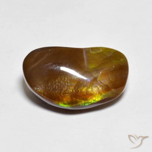 4.95ct Naturale Multicolore Agata di fuoco, Taglio a fantasia, Opaco