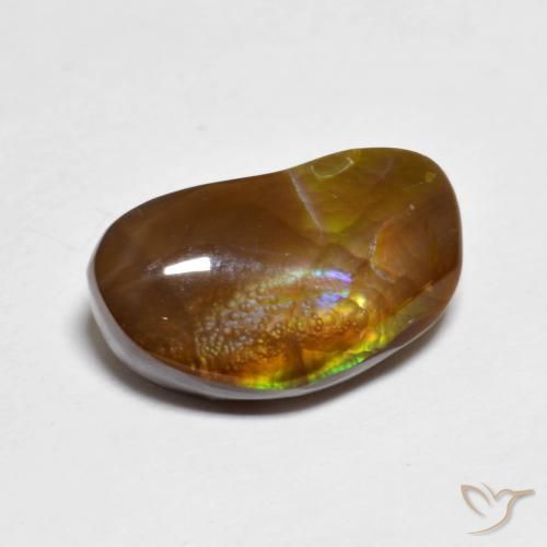 Agata di fuoco Multicolore naturale da 4.95 ct, Taglio a fantasia, Opaco