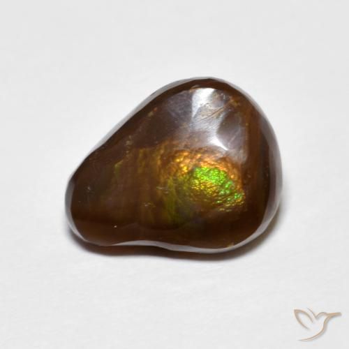 4.55ct Naturale Multicolore Agata di fuoco, Taglio a fantasia, Opaco