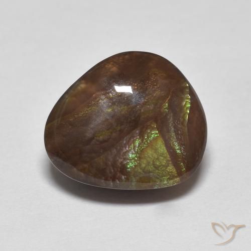 4.21ct Naturale Multicolore Agata di fuoco, Taglio a fantasia, Opaco