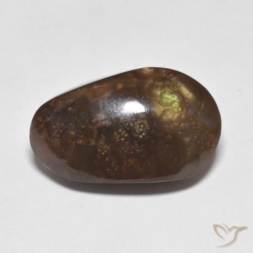 8.48ct Naturale Multicolore Agata di fuoco, Taglio a fantasia, Opaco