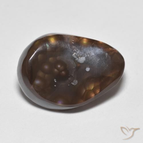 9.24ct Naturale Multicolore Agata di fuoco, Taglio a fantasia, Opaco