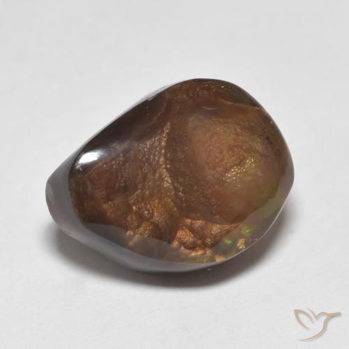 5.19ct Naturale Multicolore Agata di fuoco, Taglio a fantasia, Opaco