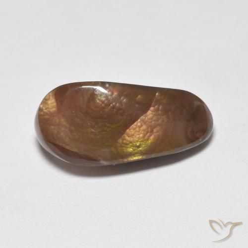 4.61ct Naturale Multicolore Agata di fuoco, Taglio a fantasia, Opaco