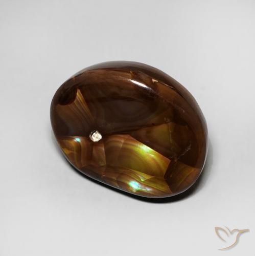 Agata di fuoco Multicolore naturale da 3.95 ct, Taglio a fantasia, Opaco