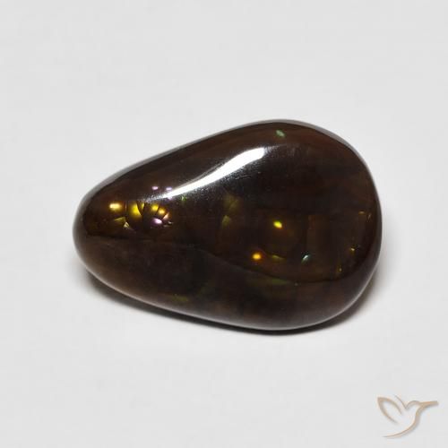 4.81ct Naturale Multicolore Agata di fuoco, Taglio a fantasia, Opaco