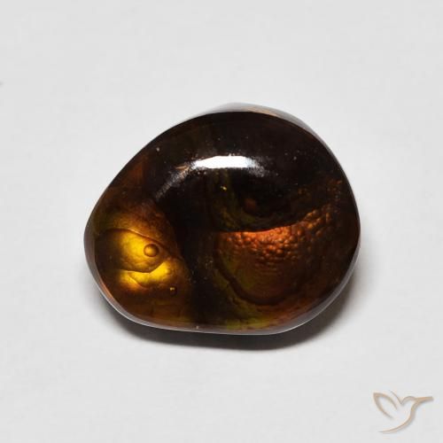 5.21ct Naturale Multicolore Agata di fuoco, Taglio a fantasia, Opaco