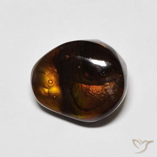 Agata di fuoco Multicolore naturale da 5.21 ct, Taglio a fantasia, Opaco