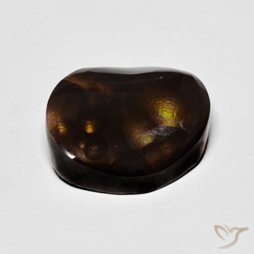Agata di fuoco Multicolore naturale da 10.38 ct, Taglio a fantasia, Opaco