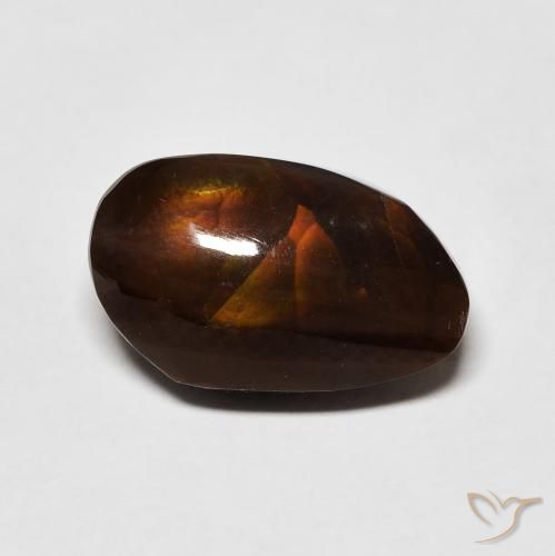6.99ct Naturale Multicolore Agata di fuoco, Taglio a fantasia, Opaco
