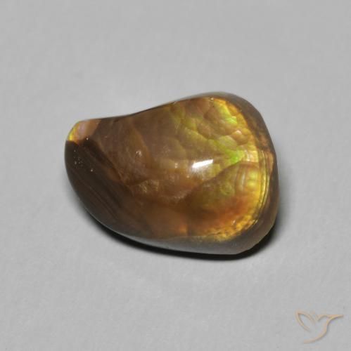Agata di fuoco Multicolore naturale da 3.74 ct, Taglio a fantasia, Opaco