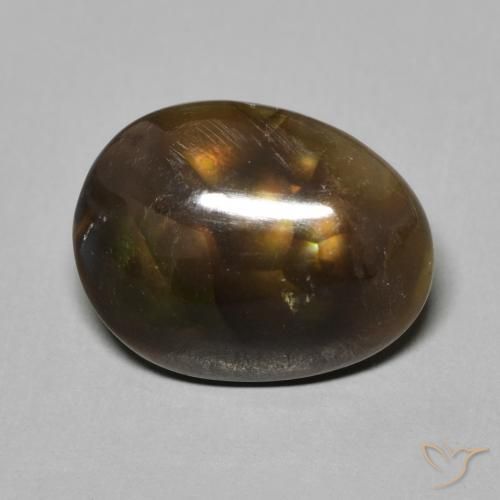 4.84ct Naturale Multicolore Agata di fuoco, Taglio a fantasia, Opaco